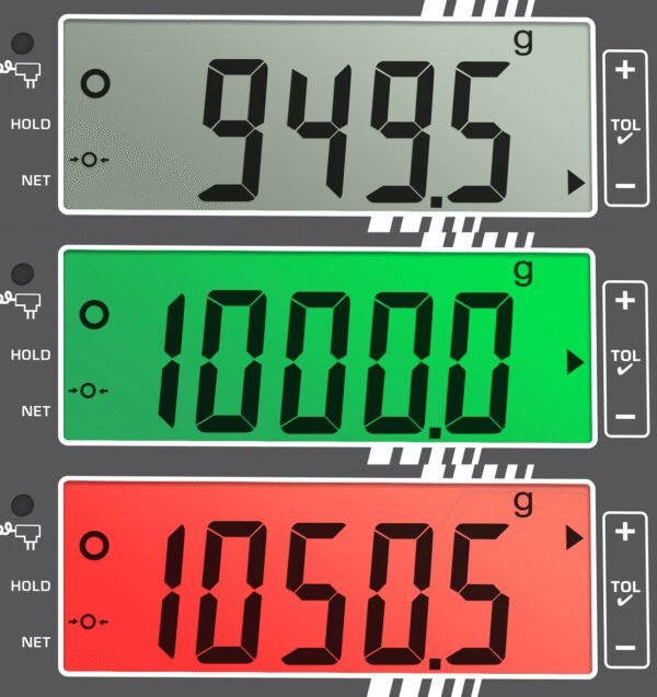 Weighing range 3000 g