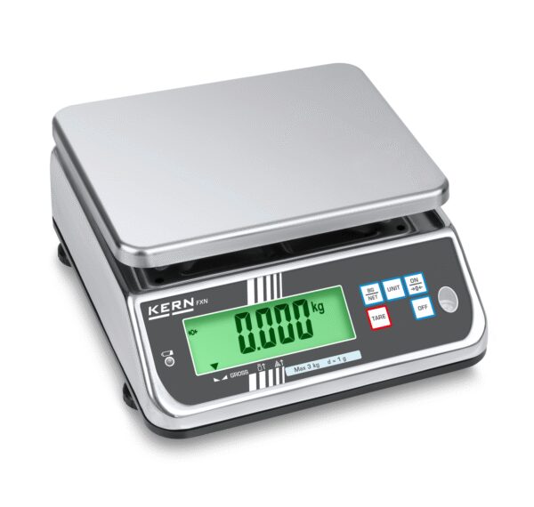 משקל שולחני מוגן מים KERN FXN 6K-3M
