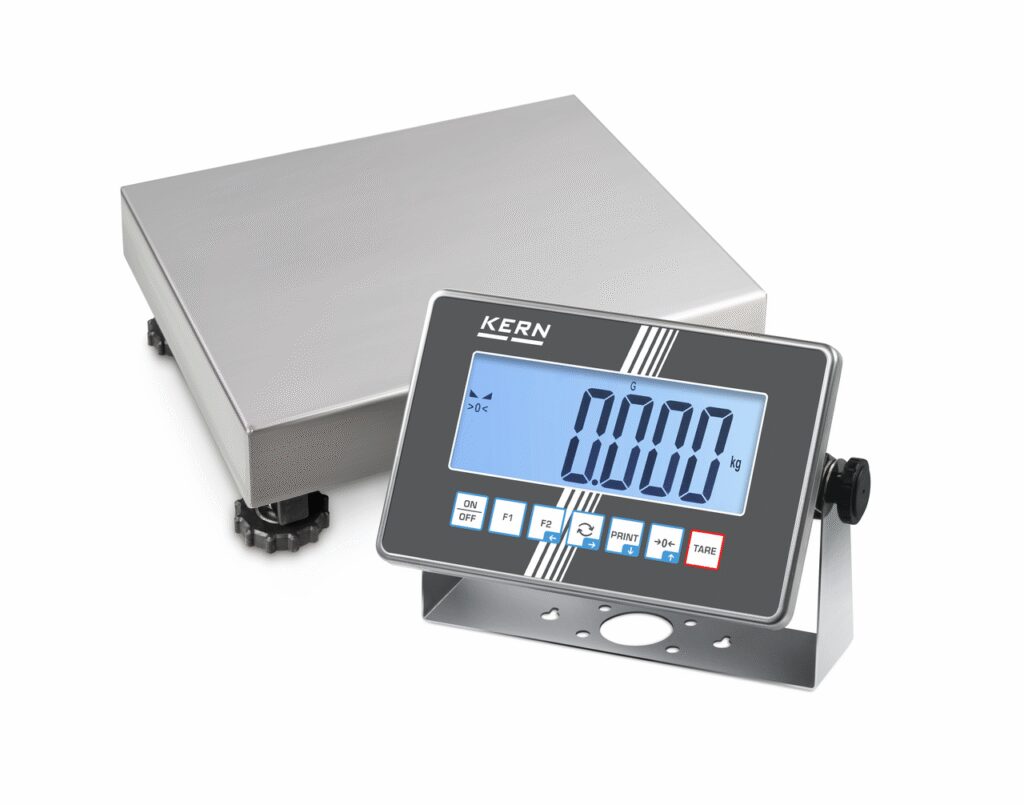 IoT-Line משקל משטח נירוסטה עם צג נירוסטה KERN IXC 10K-3M