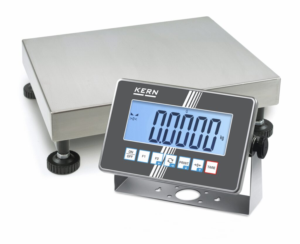 IoT-Line משקל משטח נירוסטה עם צג נירוסטה KERN IXC 10K-4L