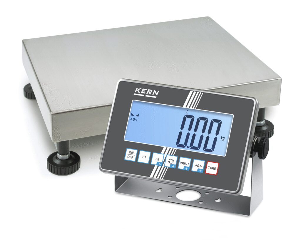IoT-Line משקל משטח נירוסטה עם צג נירוסטה KERN IXC 60K-2M