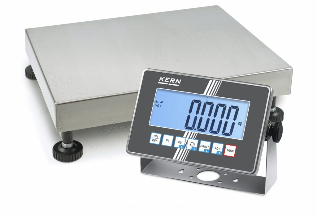 IoT-Line משקל משטח נירוסטה עם צג נירוסטה KERN IXC 60K-3L