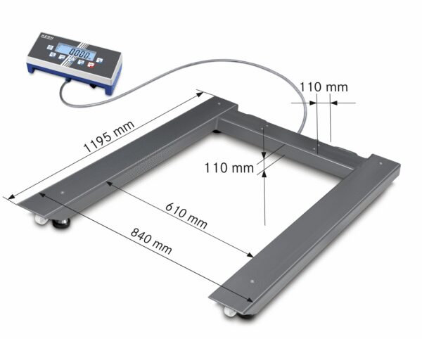 Weighing range 3000 kg