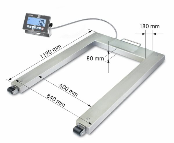 Weighing range 1500 kg